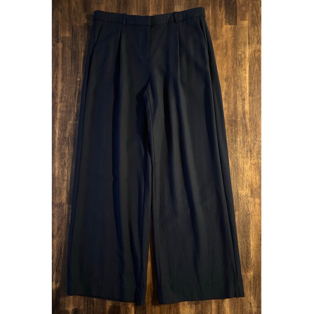 J Crew Women’s 6 Essential Wide Leg Pant Low Rise Trouser 29" Inseam Pleated